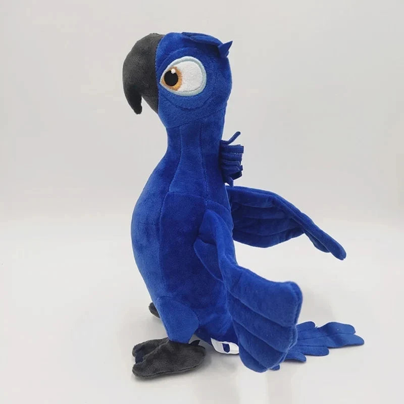 Trendbay 30cm Blue Parrot Plush Toy Soft Stuffed Bird Doll