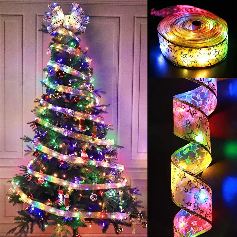 Trendbay Christmas Ribbon Fairy Lights 2M 20-LED