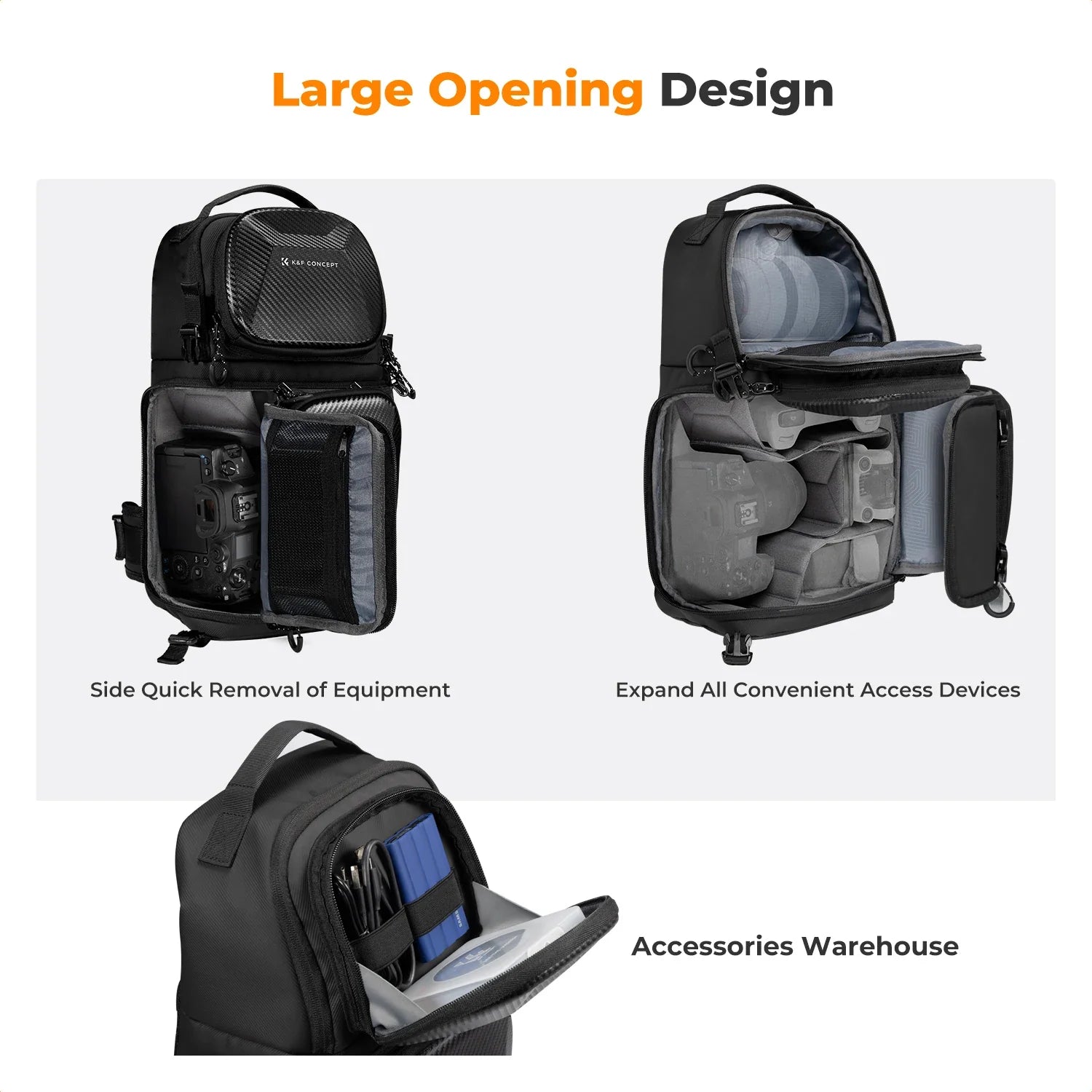 Trendbay 10L Hardshell Camera Sling Bag – Waterproof Crossbody Backpack for DSLR & Mirrorless Cameras