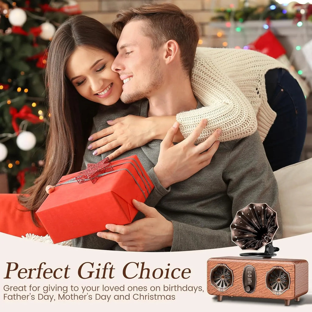 Trendbay Retro Bluetooth Speaker FM Radio Subwoofer Wireless