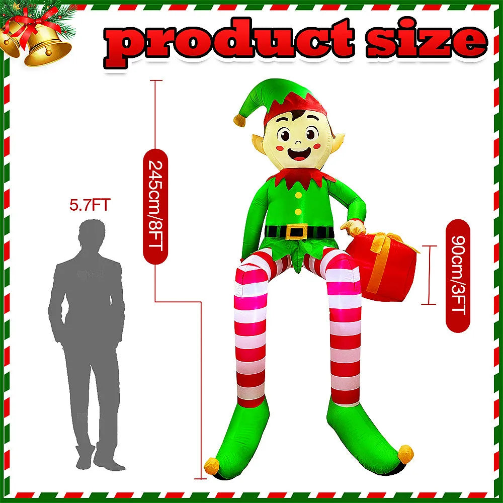 Trendbay Inflatable Christmas Window Decoration with LED Lights