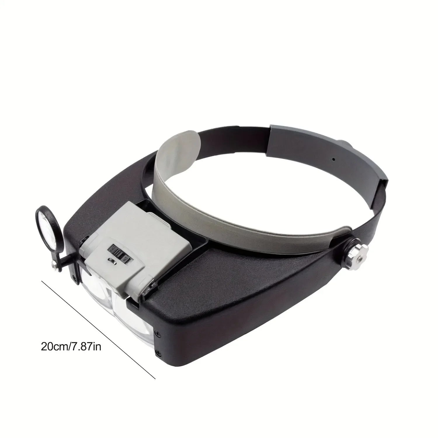 Trendbay LED Head-Mounted Magnifying Glass – Adjustable Dual Lens Magnifier for Reading, Jewelry Repair & Crafts