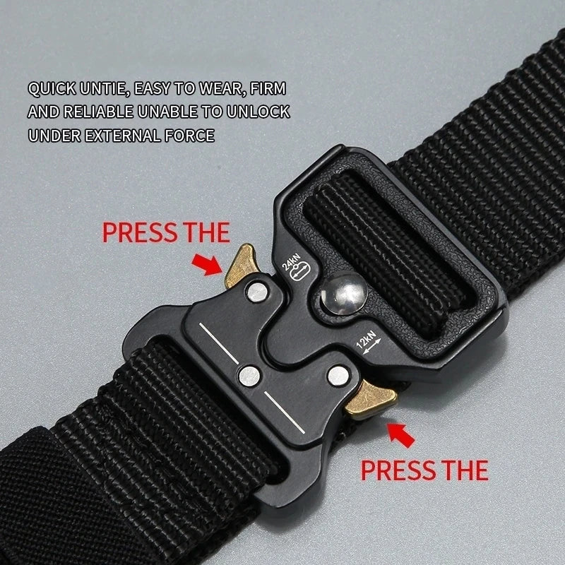 Trendbay Men's Nylon Tactical Outdoor Belt