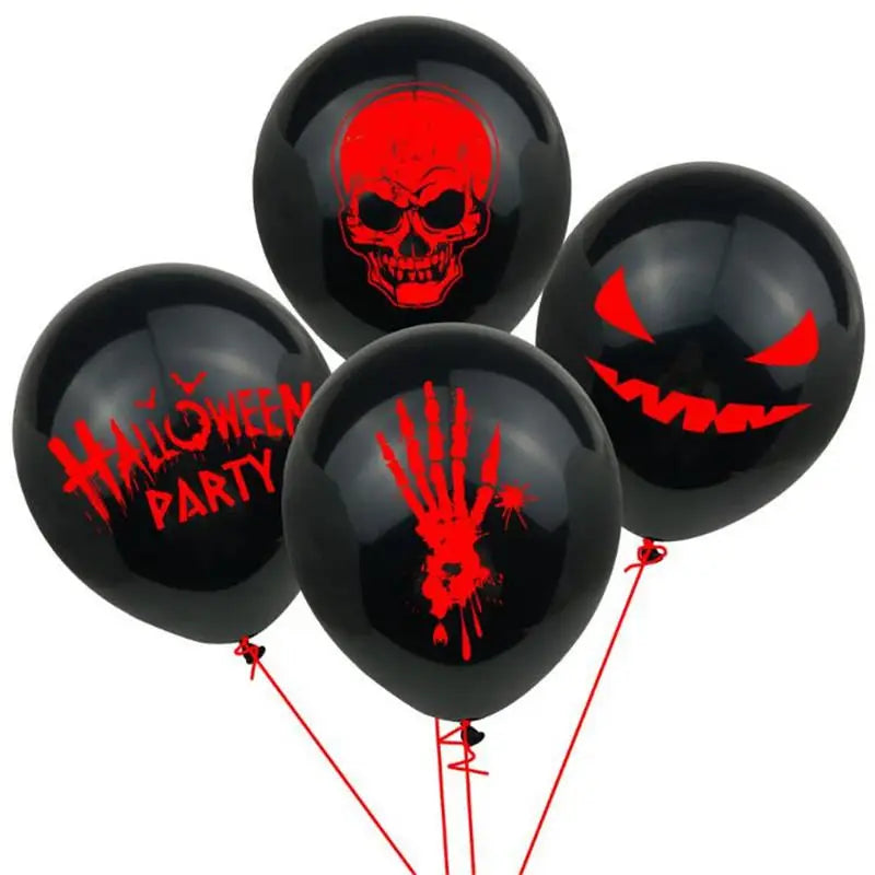 Trendbay 12-Piece Halloween Skull Hand Balloons