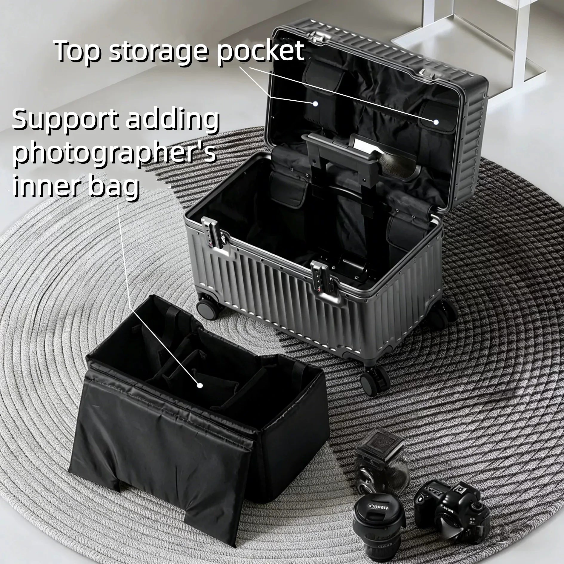 Trendbay Top Opening Carry-On Suitcase