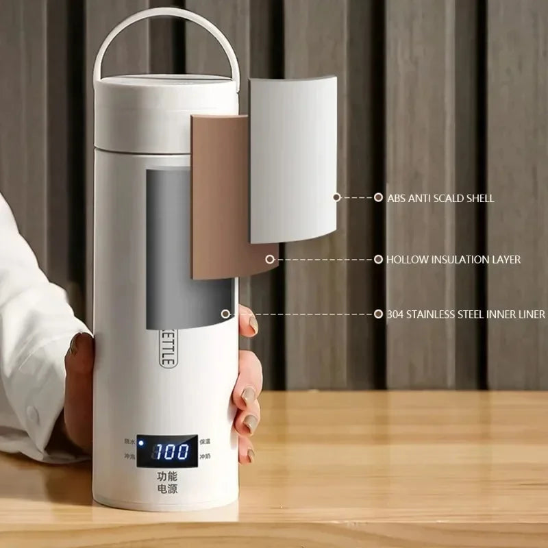 Trendbay 500ML Portable Electric Kettle Thermal Cup
