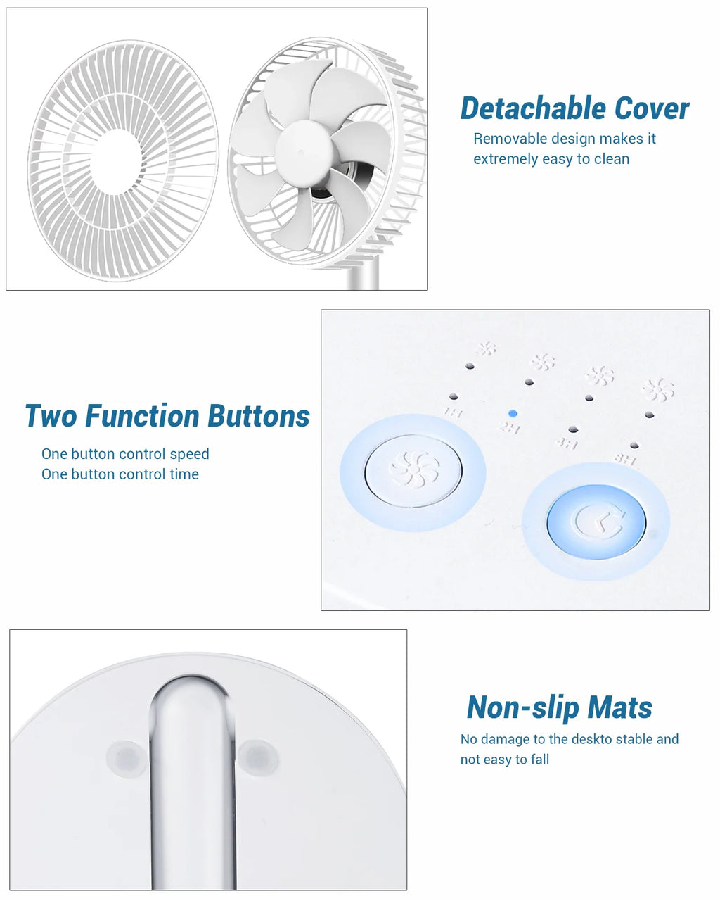 Trendbay USB Foldable Mini Fan Battery Operated