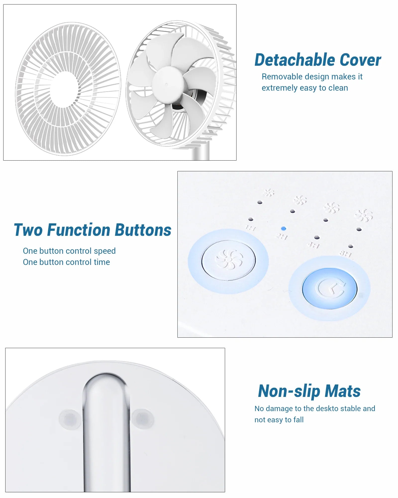Trendbay USB Foldable Mini Fan Battery Operated
