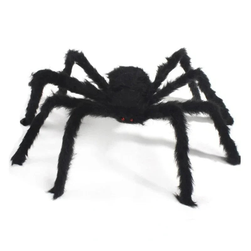 Trendbay 200cm Extra Large Plush Black Spider Lightweight Halloween Horror Prop