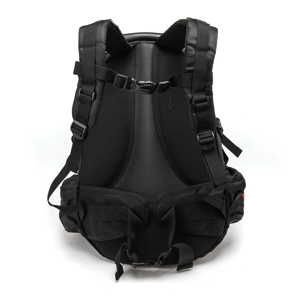 Trendbay Waterproof Motorcycle Backpack with Helmet Storage & Laptop Compartment