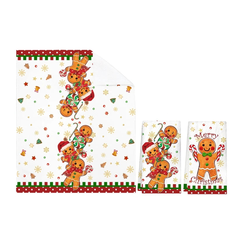 Trendbay 2-Piece Christmas Plaid Kitchen Towels