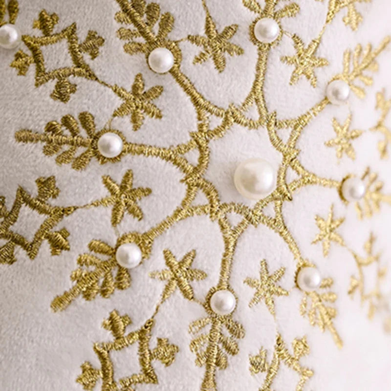 Trendbay White Plush Christmas Stocking
