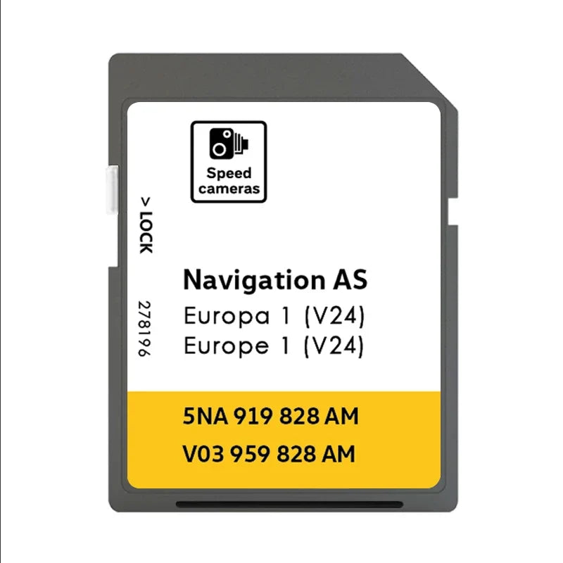 Trendbay VW Discover Media Navigation SD Card AS V24 2026 UK & Europe