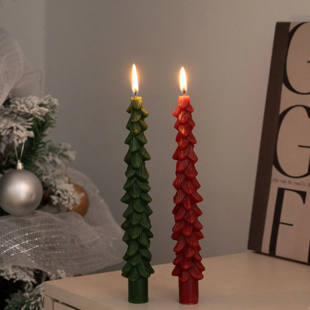 Trendbay Christmas Tree Shaped Decorative Candles