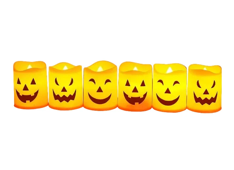 Trendbay 6-Piece Halloween LED Candle Lights – Battery-Powered