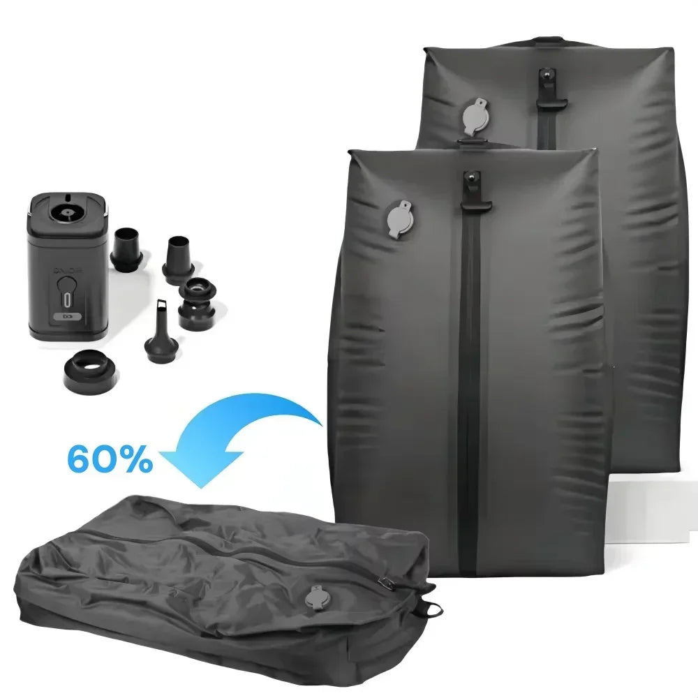 Trendbay 17L Travel Vacuum Storage Bags with Hand Air Pump – Reusable Compression Packing Bags