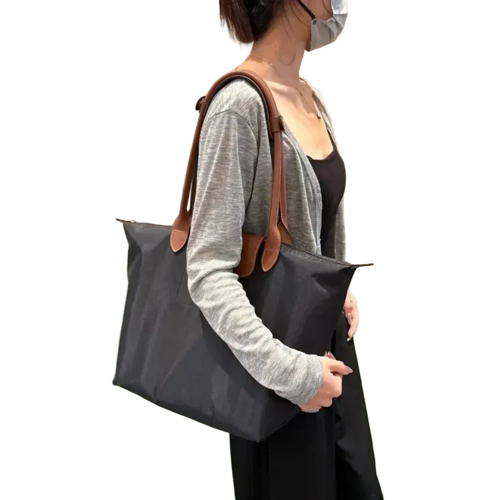 Trendbay Women's Foldable Nylon Tote Bag