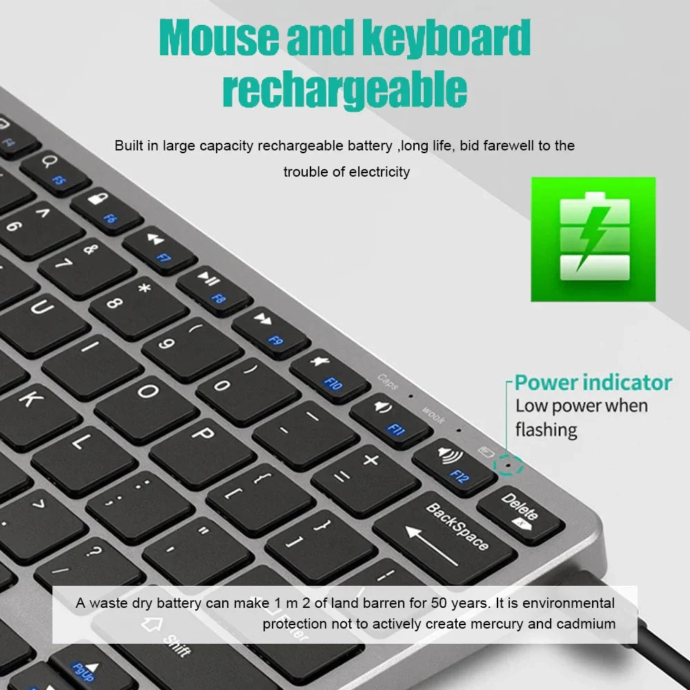 Trendbay Dual-Mode Wireless Keyboard & Mouse Set