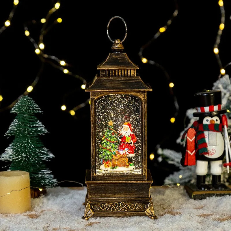 Trendbay LED Christmas Snow Globe Music Box Lantern