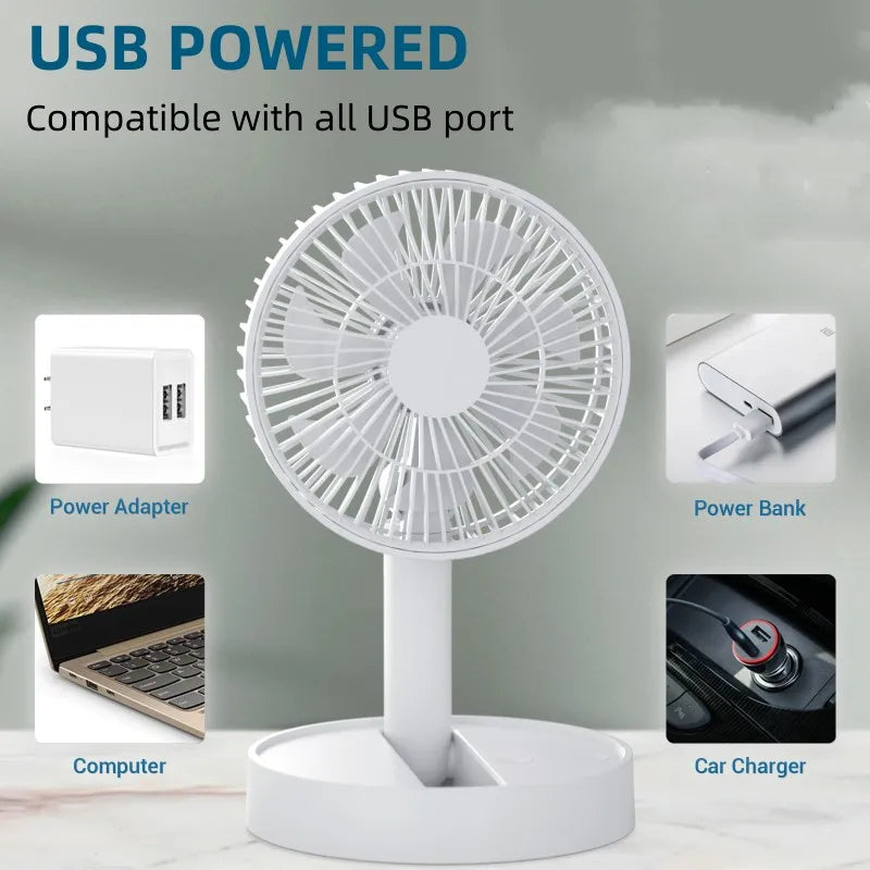 Trendbay USB Foldable Mini Fan Battery Operated