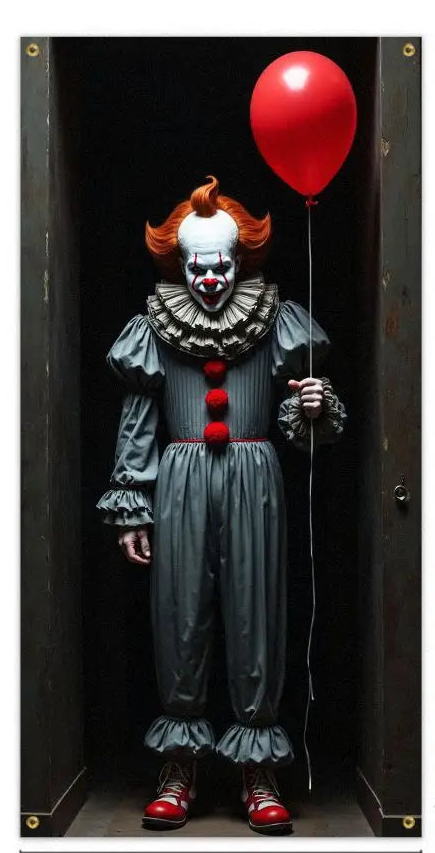 Trendbay Joker Pennywise Door Curtain Banner – 2D