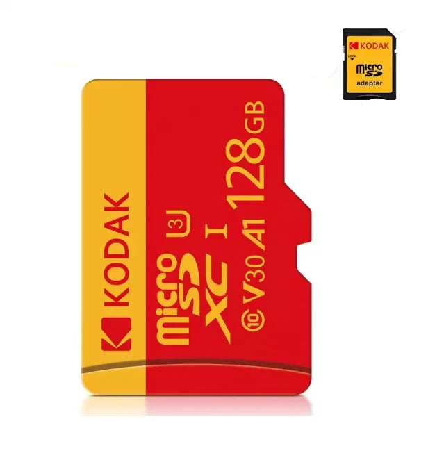 Trendbay Kodak 128GB MicroSD Memory Card Class 10 U3 V30 High-Speed
