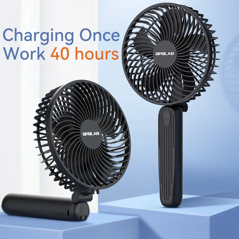 Trendbay 6-Inch 10,000mAh Rechargeable Handheld Mini Fan