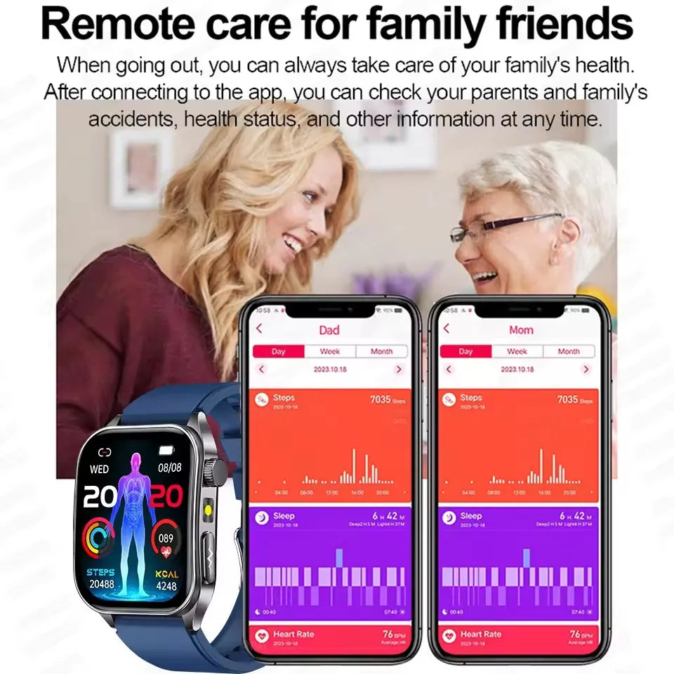 Trendbay Health Smartwatch Laser Therapy AMOLED