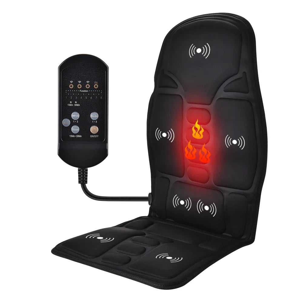 Trendbay Heated Vibrating Chair Massager Pad for Neck & Back