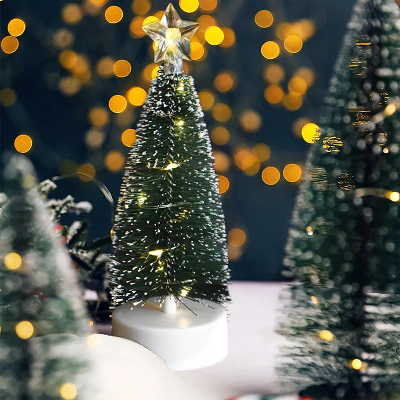 Trendbay 18cm Mini LED Christmas Tree with Warm White Lights