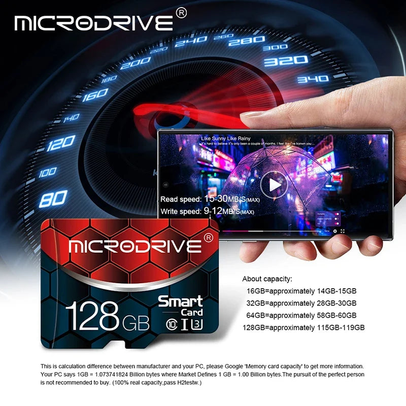 Trendbay 128GB MicroSD Memory Card with SD Adapter