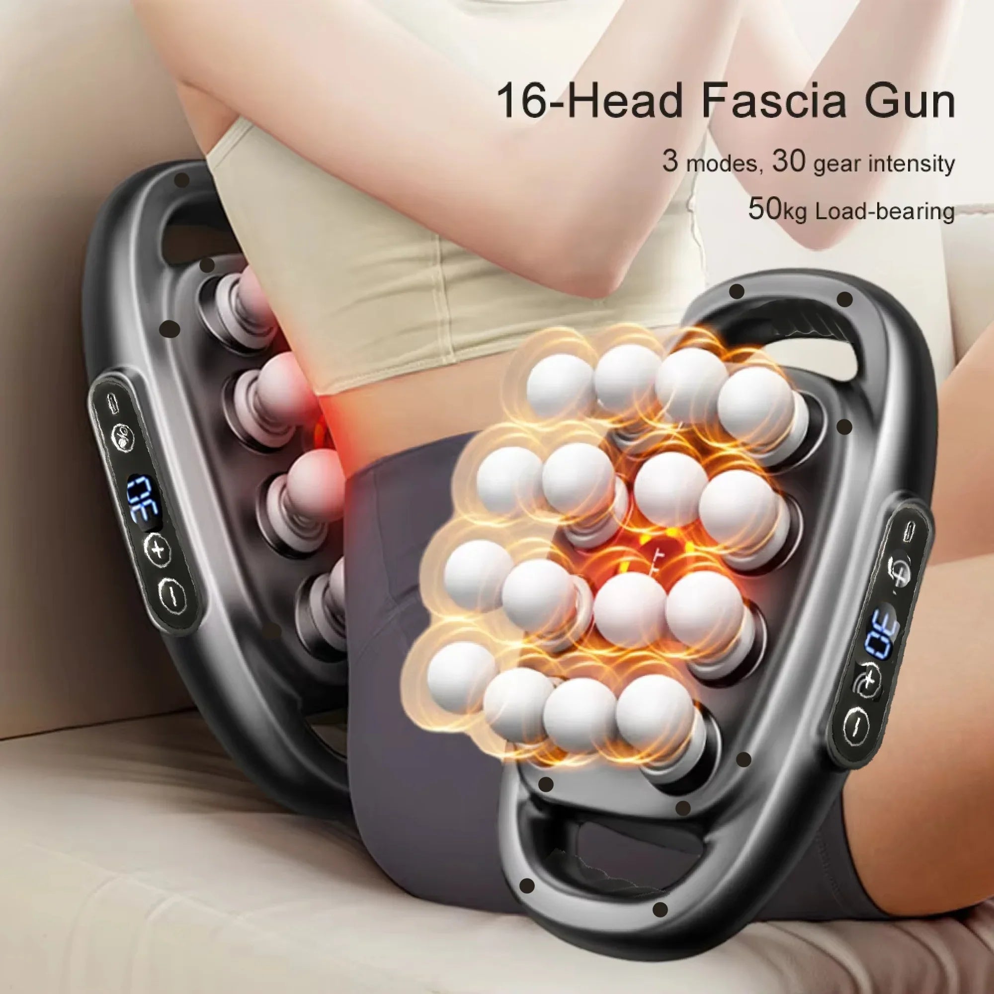 Trendbay Massage Gun Set – Deep Tissue Muscle Massager with 16 Heads
