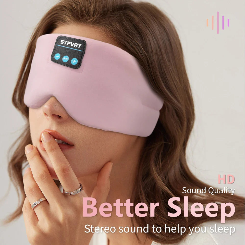 Trendbay Bluetooth Sleep Headphones Eye Mask for Side Sleepers