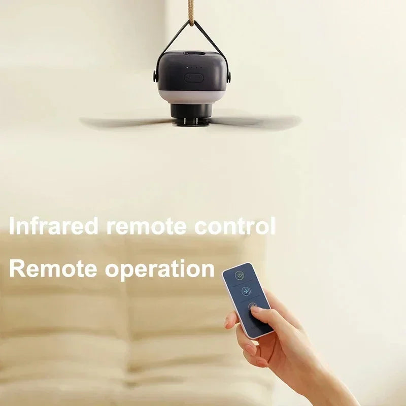 Trendbay Portable Camping Ceiling Fan with Remote Control