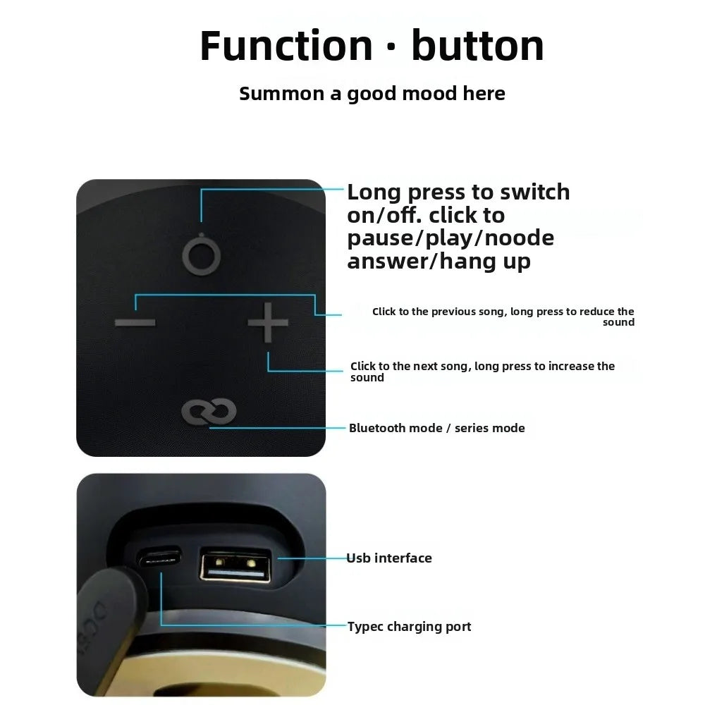 Trendbay Mini Bluetooth Speaker Subwoofer Compact Desktop