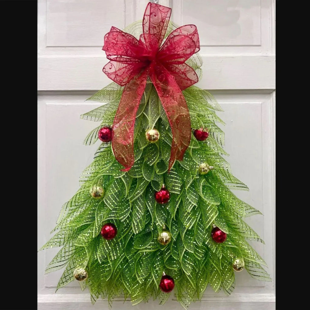 Trendbay Christmas Tree Ribbon Garland Wreath