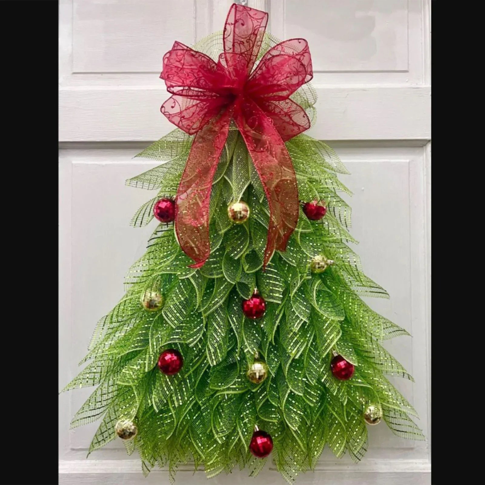 Trendbay Christmas Tree Ribbon Garland Wreath