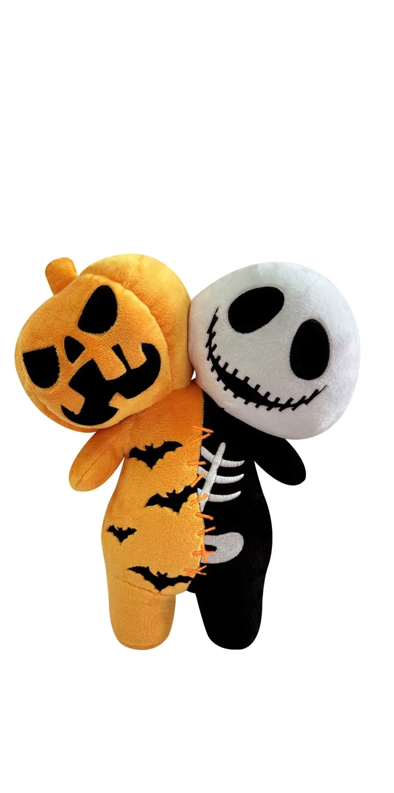 Trendbay 25cm Halloween Pumpkin Skeleton Plush Doll