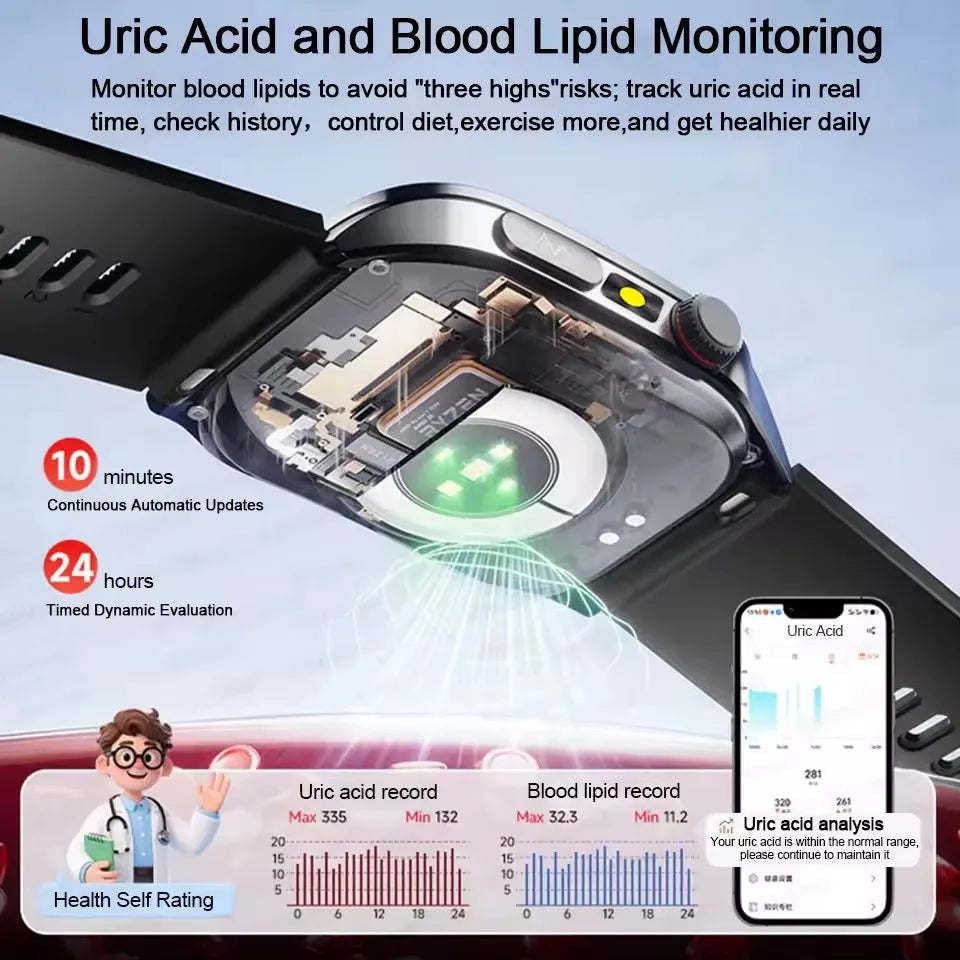 Trendbay Health Smartwatch Laser Therapy AMOLED