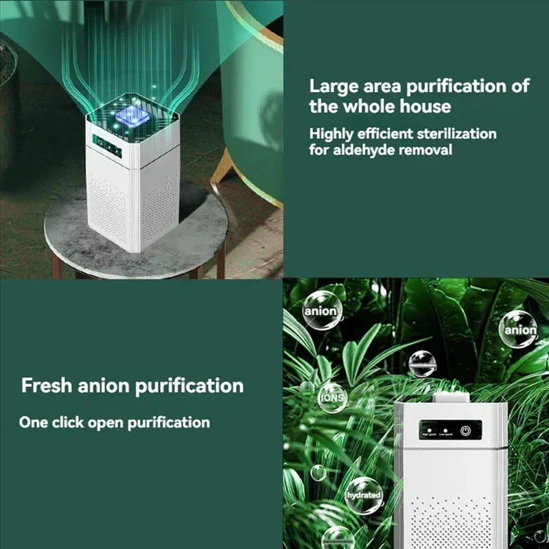 Trendbay USB Portable Air Purifier with Aromatherapy – Compact Smoke & Odor Filter for Home & Car