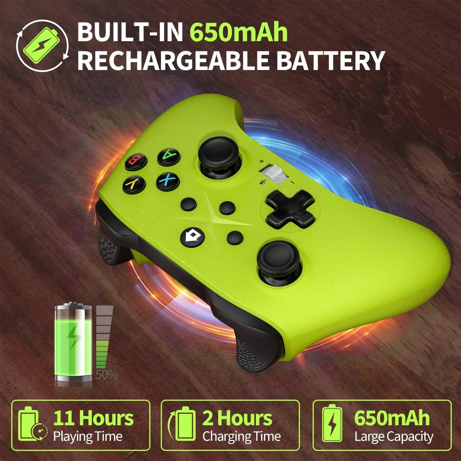Trendbay Wireless Gaming Controller for Xbox & Switch – Hall Effect Joystick with 6-Axis Gyro & Turbo