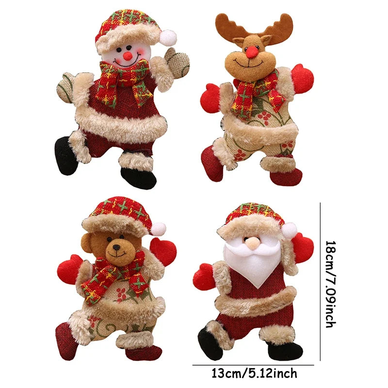 Trendbay 4pcs DIY Merry Christmas Hanging Ornaments Set For Decor
