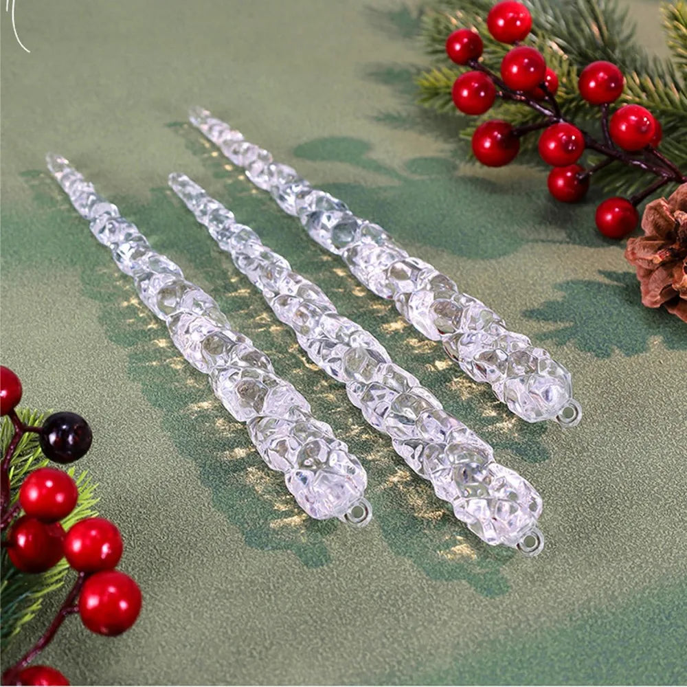 Trendbay Acrylic Christmas Icicle Ornaments 13cm Hanging Decor