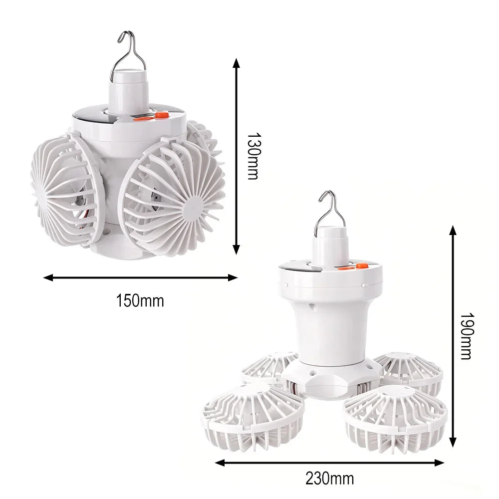 Trendbay Portable Camping Fan & LED Tent Light