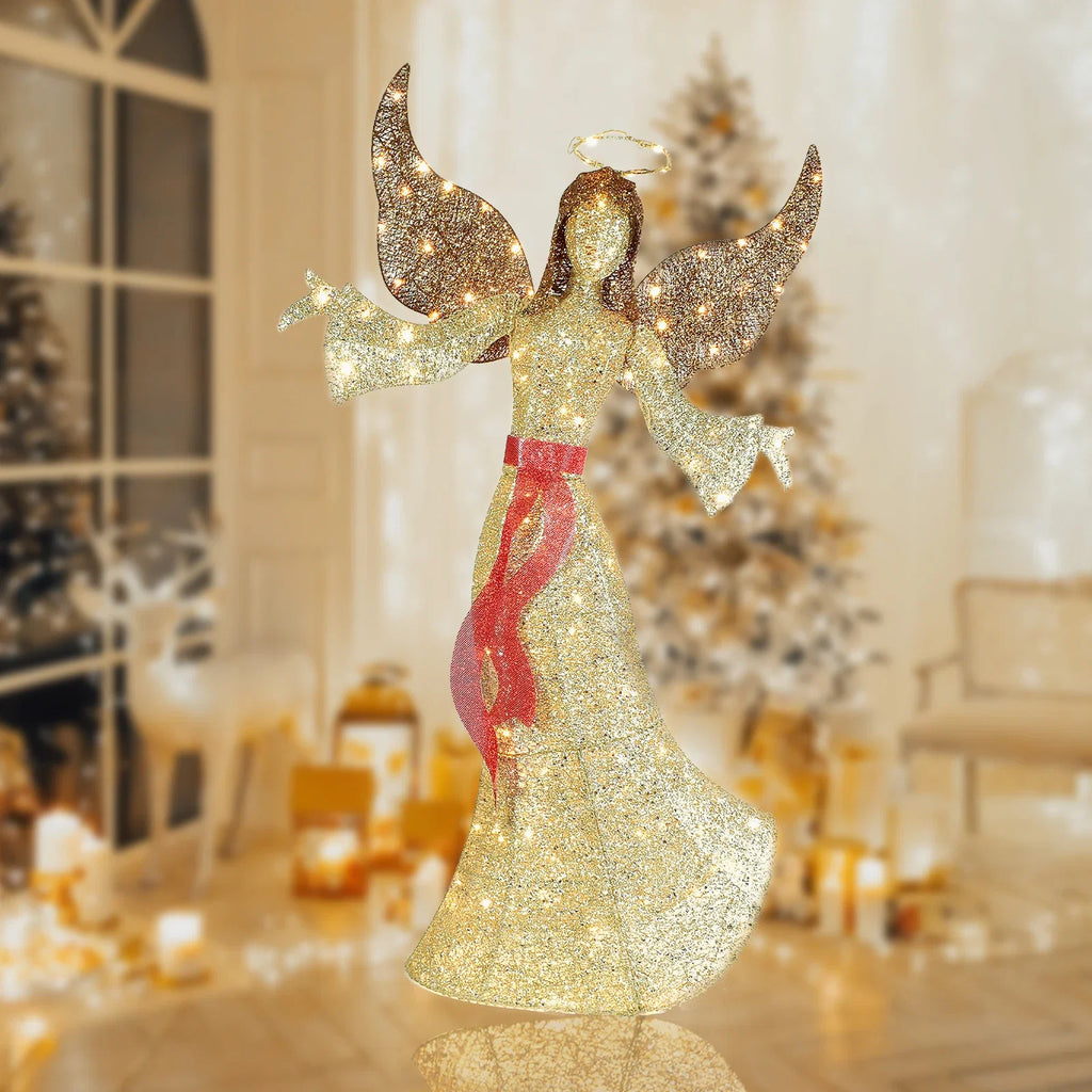 Trendbay Golden Christmas Angel LED Decoration Light