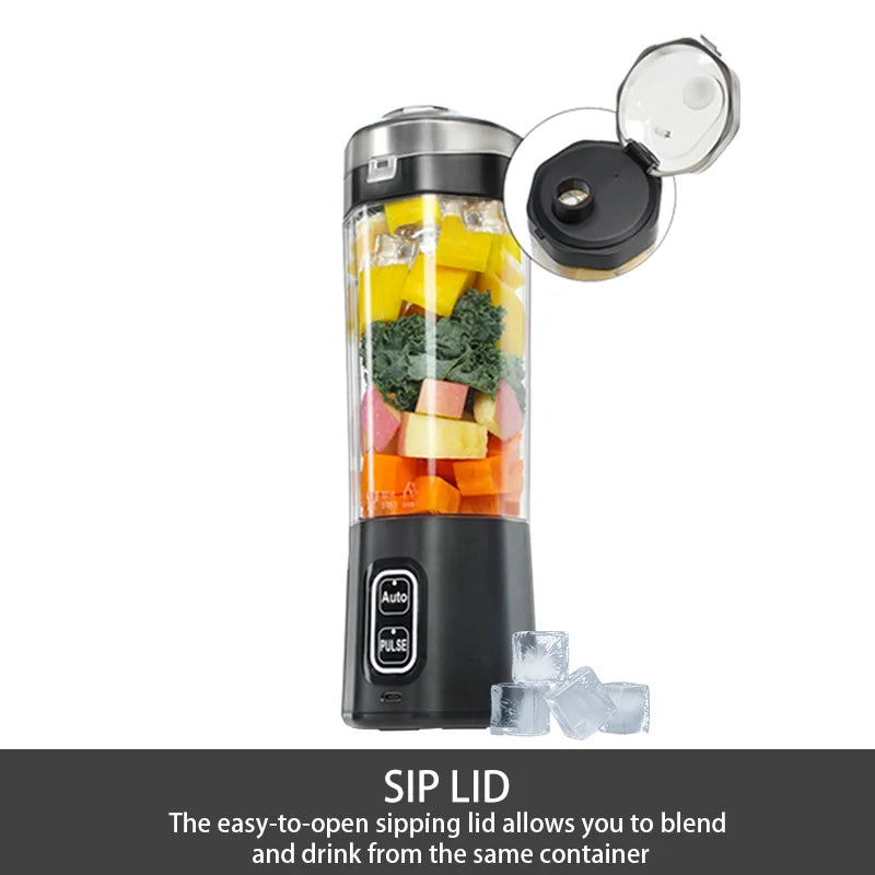 Trendbay Portable USB Juicer Blender 700ML 6-Blade Smoothie Maker