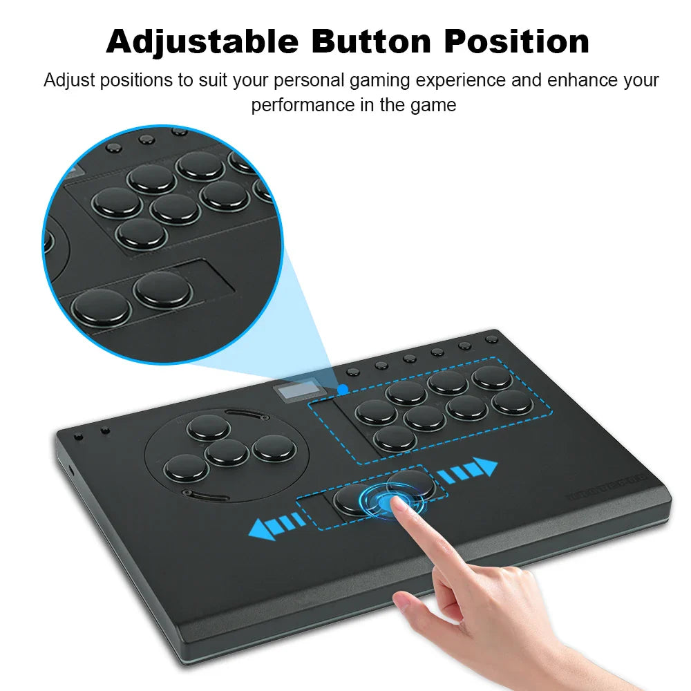 Trendbay Leverless Arcade Controller with Adjustable Buttons