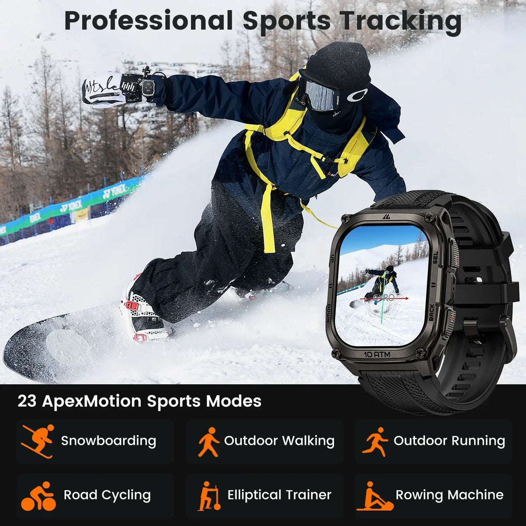 Trendbay Tank M4 GPS Smartwatch Stainless Steel