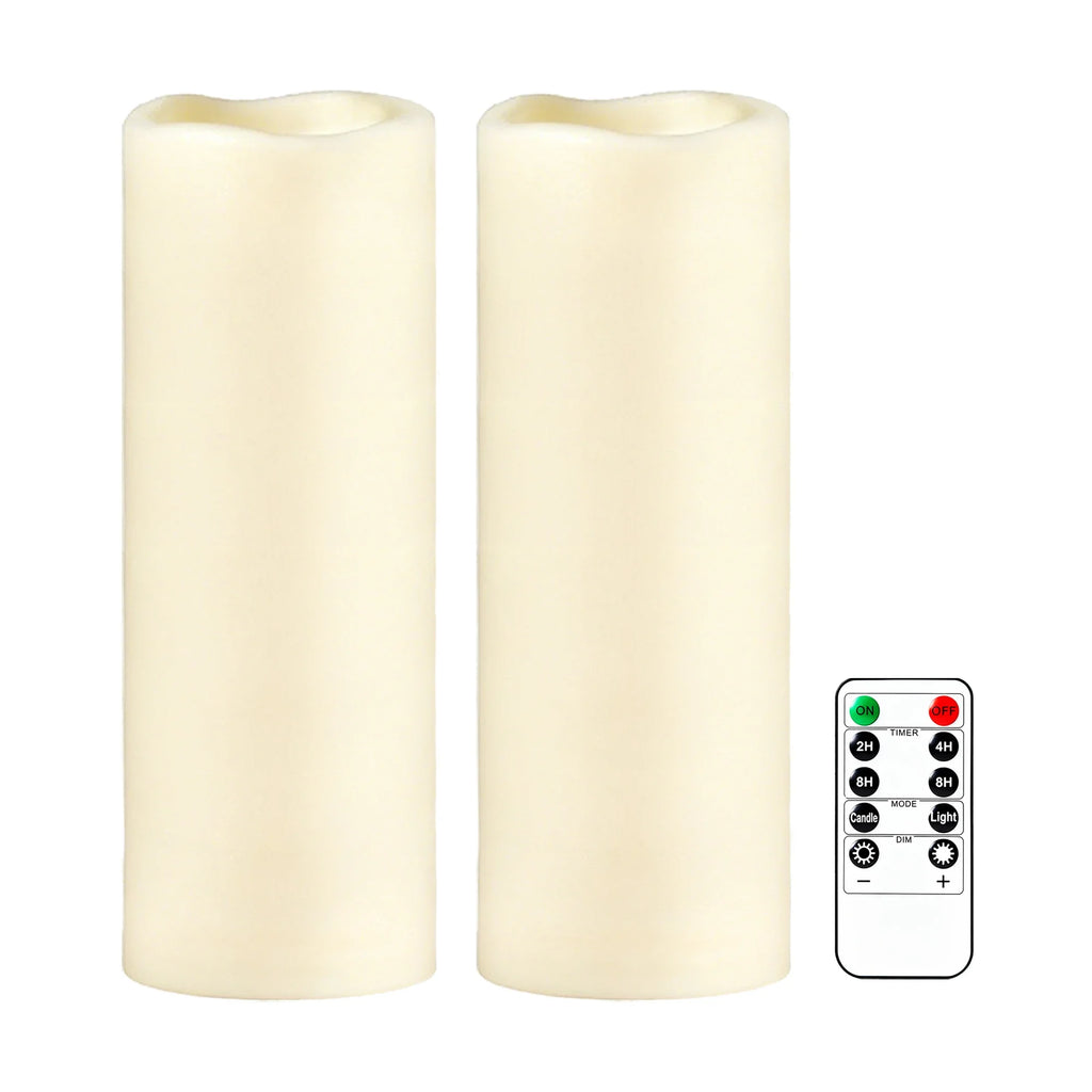 Trendbay Waterproof Flameless LED Pillar Candles Set