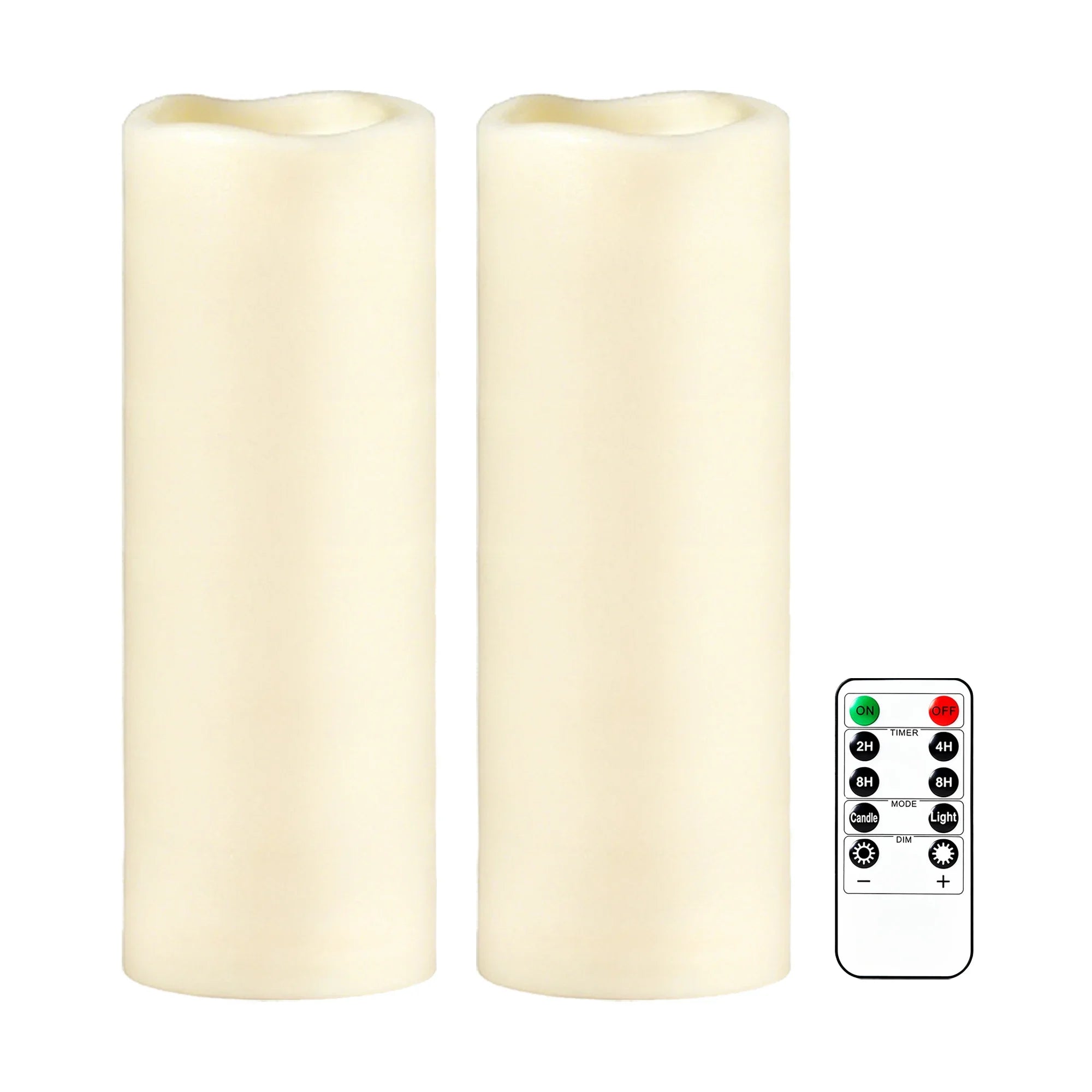 Trendbay Waterproof Flameless LED Pillar Candles Set